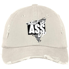 Load image into Gallery viewer, Shut Yo Ass Up Distressed Dad Cap
